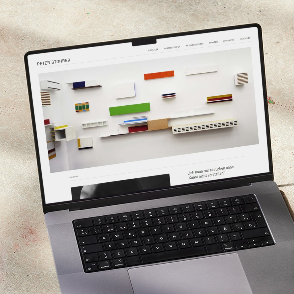 clean Design Künstlerwebsite